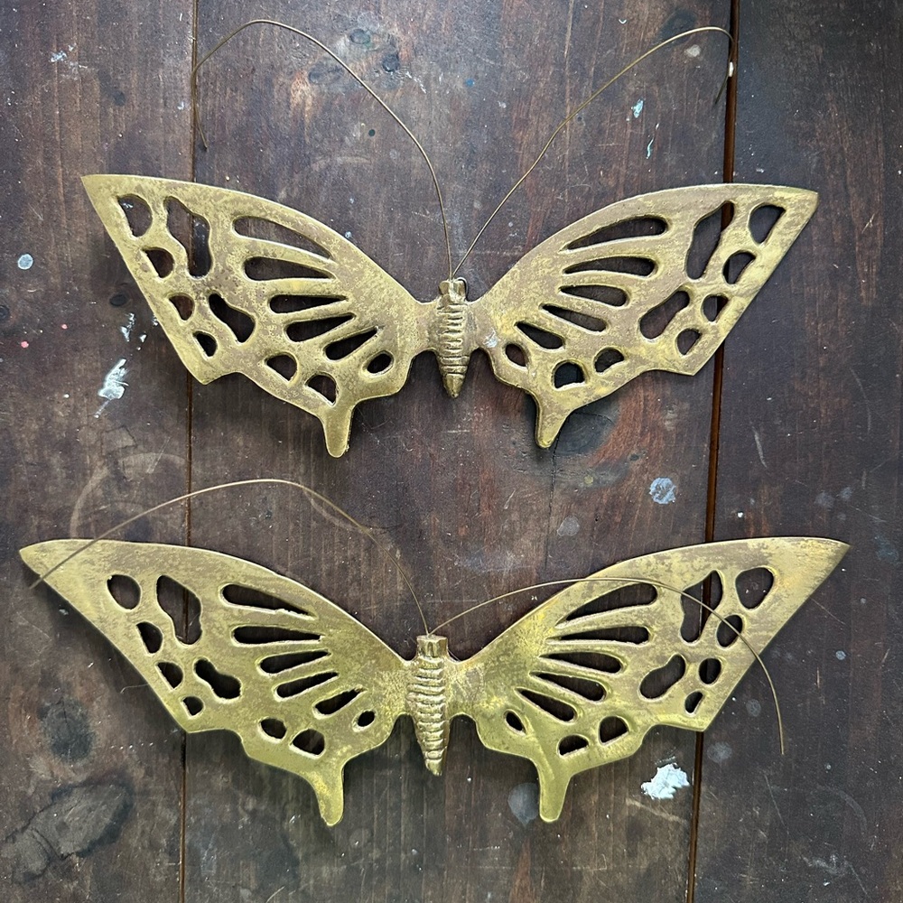Brass Butterfly Wall Hanging Decor